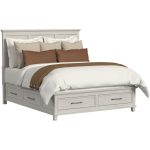 Canterbury Cal King Storage Bed in Ivory