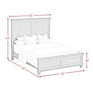 Canterbury Full Panel Bed in Cherry