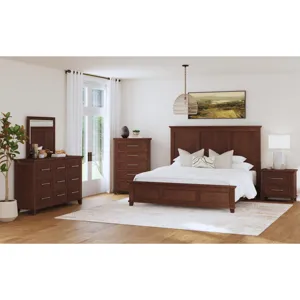 Canterbury Full Panel Bed in Cherry