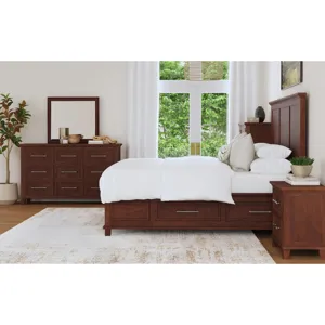 Canterbury King Storage Bed in Cherry