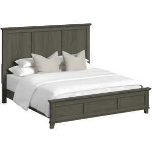 Canterbury King Panel Bed in Grey