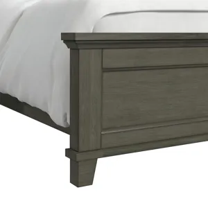 Canterbury King Panel Bed in Grey