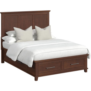 Canterbury Queen Storage Bed in Cherry