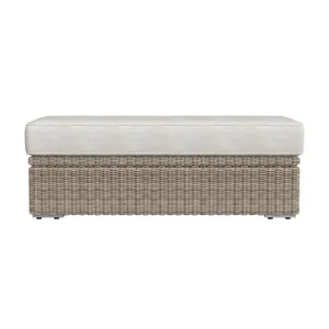 Carmona Ottoman - Natural and Olefin Beige