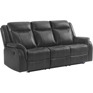 Carrera Motion Glider Sofa with Dropdown in Grey