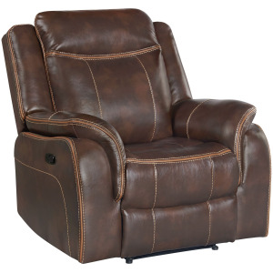 Carrera Swivel Glider Recliner in Brown