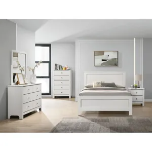 Catalina Youth Dresser & Mirror White