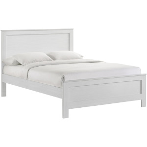 Catalina Full Panel Bed White