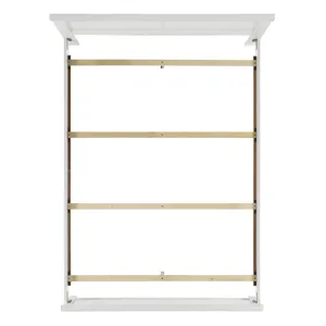 Catalina Full Panel Bed White