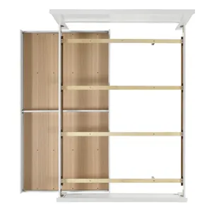 Catalina Full Panel Bed White