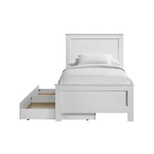 Catalina Twin Panel Bed White