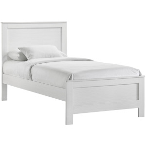 Catalina Twin Panel Bed White