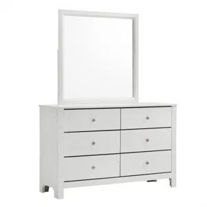 Catalina Youth Dresser & Mirror White