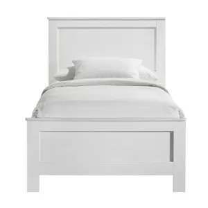 Catalina Twin Panel Bed White