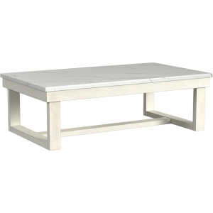 Catilin Coffee Table in Brushed White