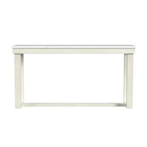 Catilin Sofa Table in Brushed White