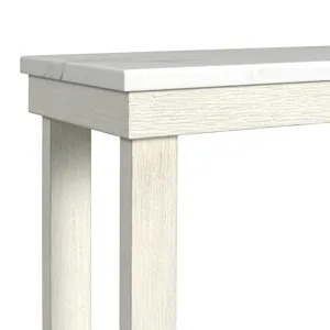 Catilin Sofa Table in Brushed White