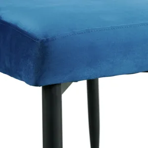 Celeste Dining Side Chair w/Blue Fabric (2 Per Carton)