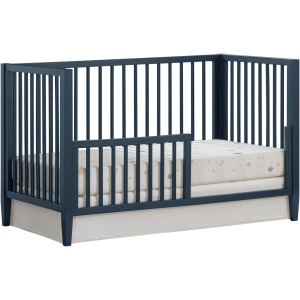 Cerea Crib with Guardrails in Navy