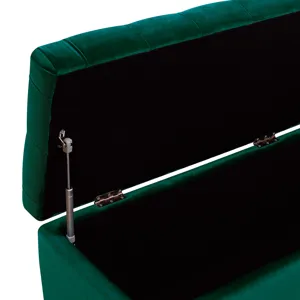 Chandler 1668 Shoe Storage Bench Broadway Emerald