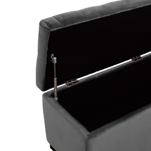 Chandler 1668 Shoe Storage Bench Broadway Grey