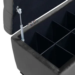 Chandler 1668 Shoe Storage Bench Broadway Grey