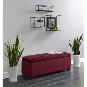 Chandler 1668 Shoe Storage Bench Broadway Red