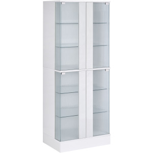 Chandra Cabinet with LED in Glossy White