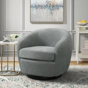 Chanel Swivel Chair in Bristo Grey