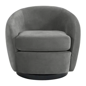 Chanel Swivel Chair in Bristo Grey