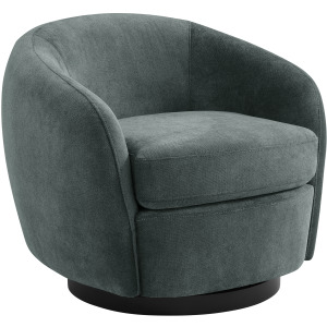 Chanel Swivel Chair in Bristo Teal