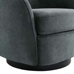 Chanel Swivel Chair in Bristo Teal