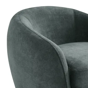 Chanel Swivel Chair in Bristo Teal