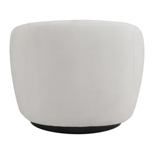Chanel Swivel Chair in Bristo White