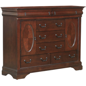 (B4800-11) Chateau- Bureau, 7 Drawers- Vintage Cherry
