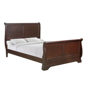 (B4800-51F) Chateau- Queen Sleigh Bed- Vintage Cherry