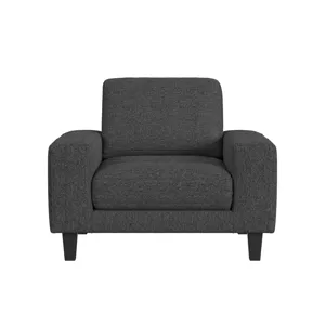 Cheetah Chair in Furiosa Charcoal with Black Plastic Legs