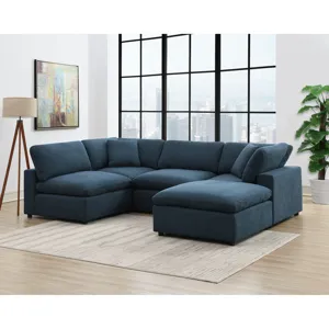 Cloud 9 Modular Corner with 1 Pillow in Flex Eclipse