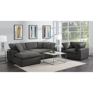 Cloud 9 Chair in Garrison Charcoal