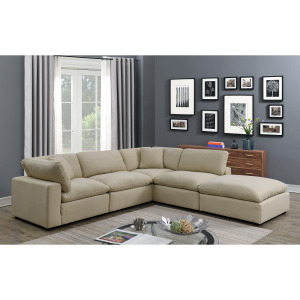 Cloud 9 Sectional Corner W/Pillows In Garrison Hemp