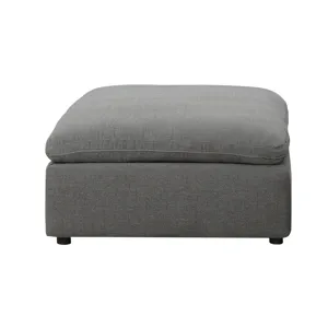 Cloud 9 Sectional  Ottoman in Garrison Charcoal