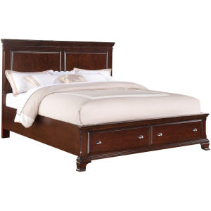 Canton Cherry King Storage Bed