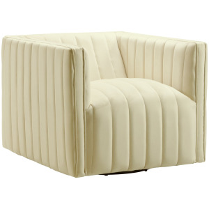 Cobra Swivel Chair in Mercer Cream (ISTA 3)