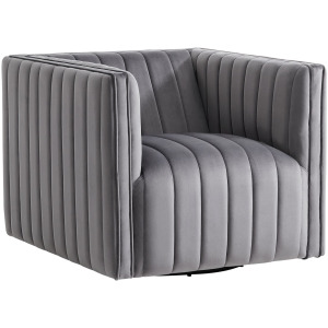 Cobra Swivel Chair in Mercer Granite (ISTA 3)