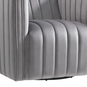 Cobra Swivel Chair in Mercer Granite (ISTA 3)