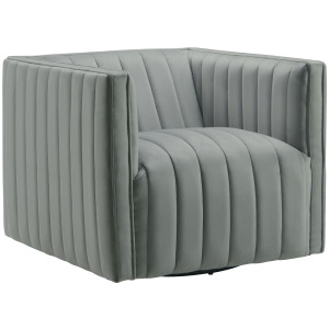 Cobra Swivel Chair in Mercer Grey (ISTA 3)