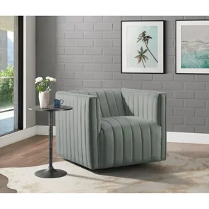 Cobra Swivel Chair in Mercer Grey (ISTA 3)