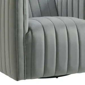 Cobra Swivel Chair in Mercer Grey (ISTA 3)