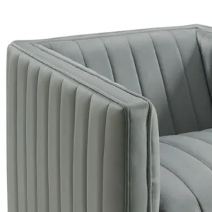 Cobra Swivel Chair in Mercer Grey (ISTA 3)