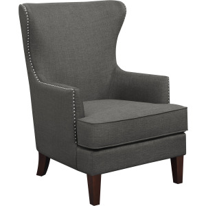 Cody 2(724) Chair W/Chrome Nails In Heirloom Charcoal